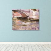 Gondeln von John Singer Sargent, Impressionismus A Leinwanddruck (Insitu (Holzboden))