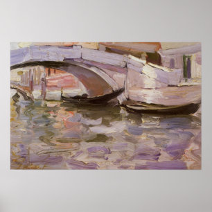 Gondeln von John Singer Sargent, Impressionismus A Poster