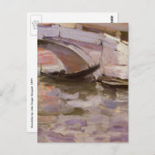 Gondeln von John Singer Sargent, Impressionismus A Postkarte (Vorne/Hinten)