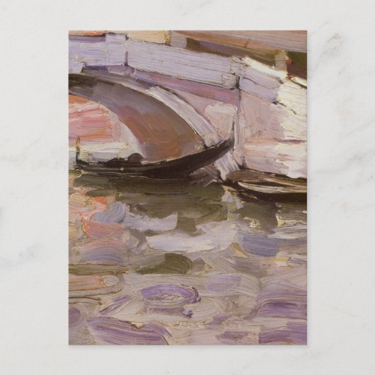 Gondeln von John Singer Sargent, Impressionismus A Postkarte (Vorderseite)