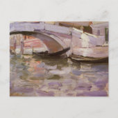 Gondeln von John Singer Sargent, Impressionismus A Postkarte (Vorderseite)