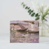 Gondeln von John Singer Sargent, Impressionismus A Postkarte (Stehend Vorderseite)