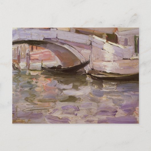 Gondeln von John Singer Sargent, Impressionismus A Postkarte (Vorderseite)