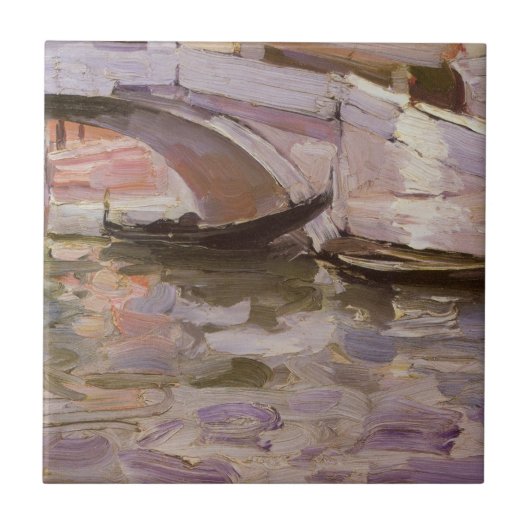 Gondeln von John Singer Sargent, Impressionismus K Fliese (Vorderseite)