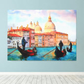 Gondeln von Venedig Leinwanddruck (Insitu (Holzboden))