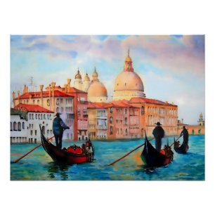 Gondeln von Venedig Poster