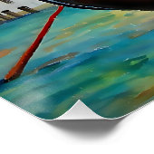 Gondeln von Venedig Poster (Ecke)