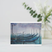 Gondeln von Venedig Postkarte (Stehend Vorderseite)