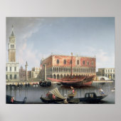 Gondeln vor dem Markusplatz, Venedig Poster (Vorne)