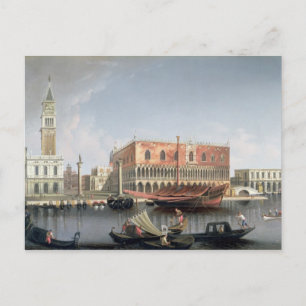 Gondeln vor dem Markusplatz, Venedig Postkarte