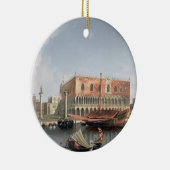 Gondeln vor St. markiert Quadrat, Venedig Keramikornament (Rechts)