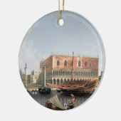 Gondeln vor St. markiert Quadrat, Venedig Keramikornament (Links)