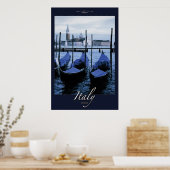 Gondoals von Venedig Poster (Küche)