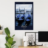 Gondoals von Venedig Poster (Heimbüro)