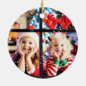 *~* Gondola Flag Italien Buon Natale Foto Weihnach Keramik Ornament (Hinten)