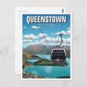 Gondola in Queenstown New Zealand Postkarte (Vorne/Hinten)