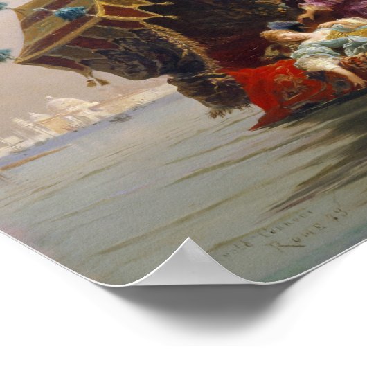 Gondola Ride de Arnold Corrodi Poster (Ecke)