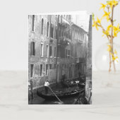 Gondola Ride Venice Italien Karte (Gelbe Blume)