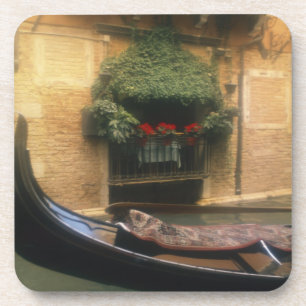 Gondola und Restaurant, Venedig, Venetien, Italien Getränkeuntersetzer