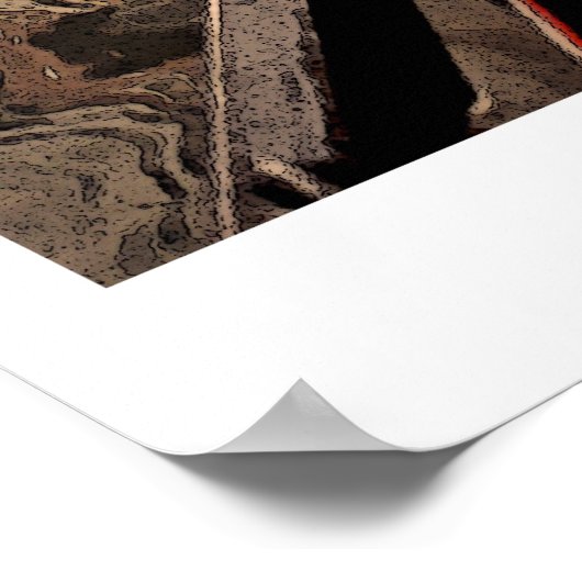 GONDOLA UNDER BRIDGE, Poster (Ecke)