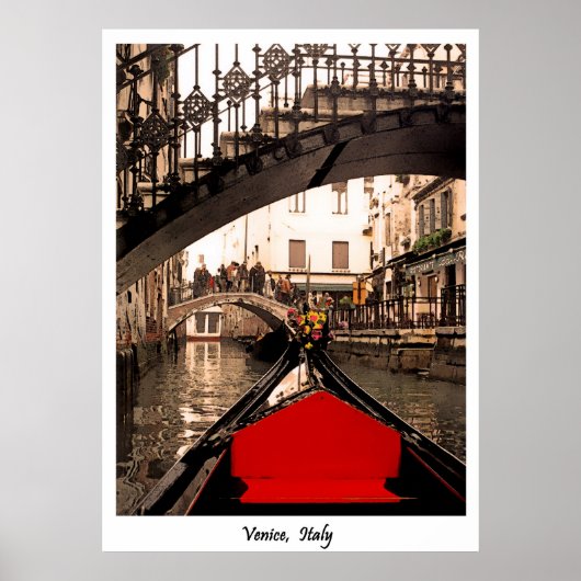 GONDOLA UNDER BRIDGE, Poster (Vorne)