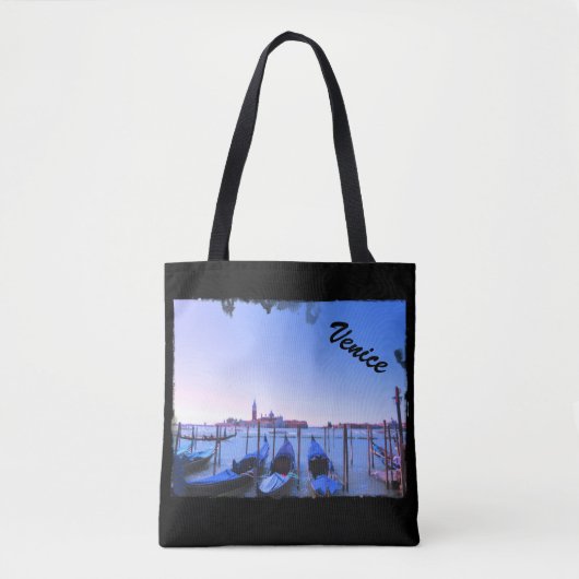 Gondolas in Venice - Black Bag Tasche (Vorderseite)