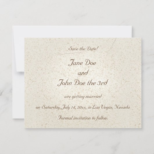 Gondolas Rett-the-Date Cards Einladung (Rückseite)