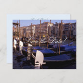 Gondolas Rett-the-Date Cards Einladung (Vorne/Hinten)