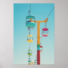 Gondolas Sky Gliders Santa Cruz Poster