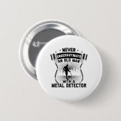 Gondolas | Treasure Hunt Metal Detector Gift Idee Button (Vorne & Hinten)