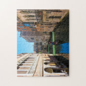 Gondolier in Venedig, Italien Puzzle (Vertikal)