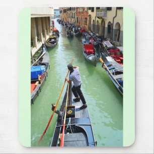 Gondolier in Venedig Mousepad