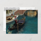 Gondolier Postkarte (Vorne/Hinten)