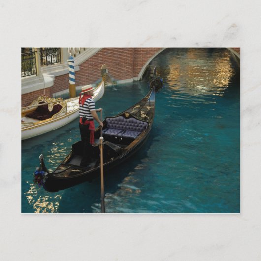 Gondolier Postkarte (Vorderseite)