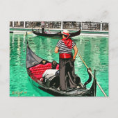 Gondolier Postkarte (Vorderseite)