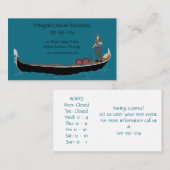 Gondolier und Gondola Italienisches Restaurant Visitenkarte (Vorne/Hinten)
