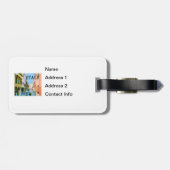 Gondoliere im Kanal in Venedig ITALIEN Gepäckanhänger (Rückseite horizontal)