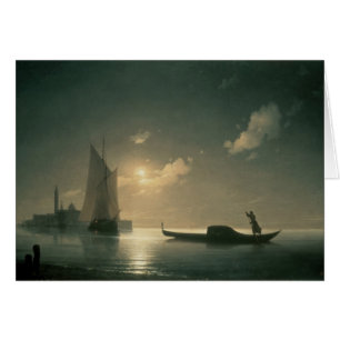 Gondoliere in Meer bis zum Nacht, 1843