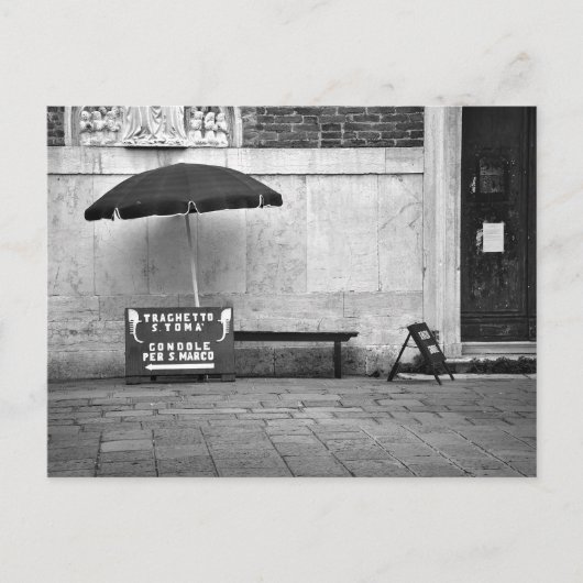 Gondoliere-Stand-Postkarte Postkarte (Vorderseite)