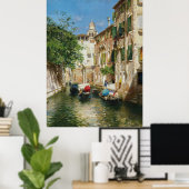 Gondoliers auf einem Venezianischen Kanal Rubens S Poster (Heimbüro)