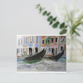 Gondoliers Italien Postkarte (Stehend Vorderseite)