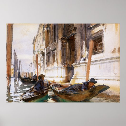 Gondoliers’ Siesta von John Singer Sargent Poster (Vorne)