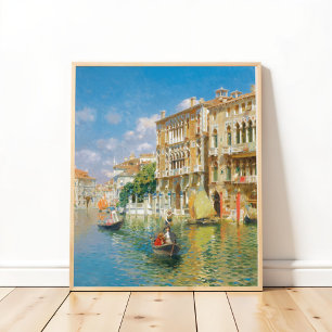 Gondoliers Venice, Rubens Santoro Poster