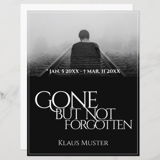 Gone, aber nicht vergessen - Dunkel (Vorne/Hinten)