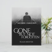 Gone, aber nicht vergessen - Dunkel (Stehend Vorderseite)