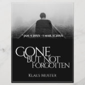 Gone, aber nicht vergessen - Dunkel (Vorderseite)