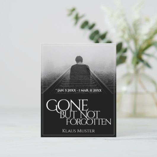 Gone, aber nicht vergessen - Dunkel (Stehend Vorderseite)