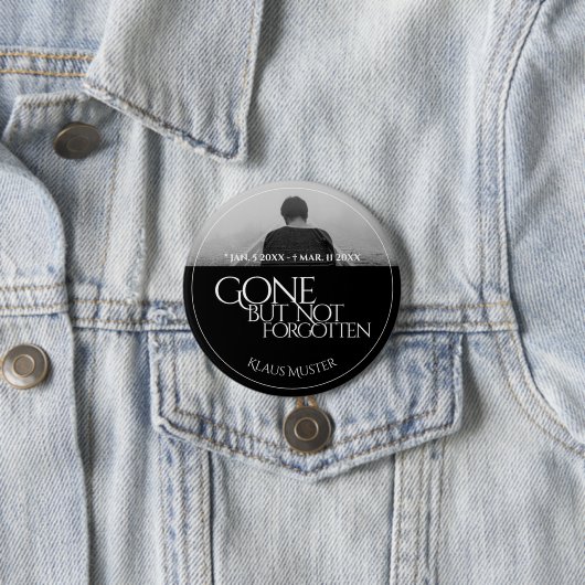 Gone, aber nicht vergessen - Dunkel Button (Beispiel)