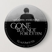 Gone, aber nicht vergessen - Dunkel Button (Vorderseite)
