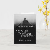 Gone, aber nicht vergessen - Dunkel Karte (Gelbe Blume)